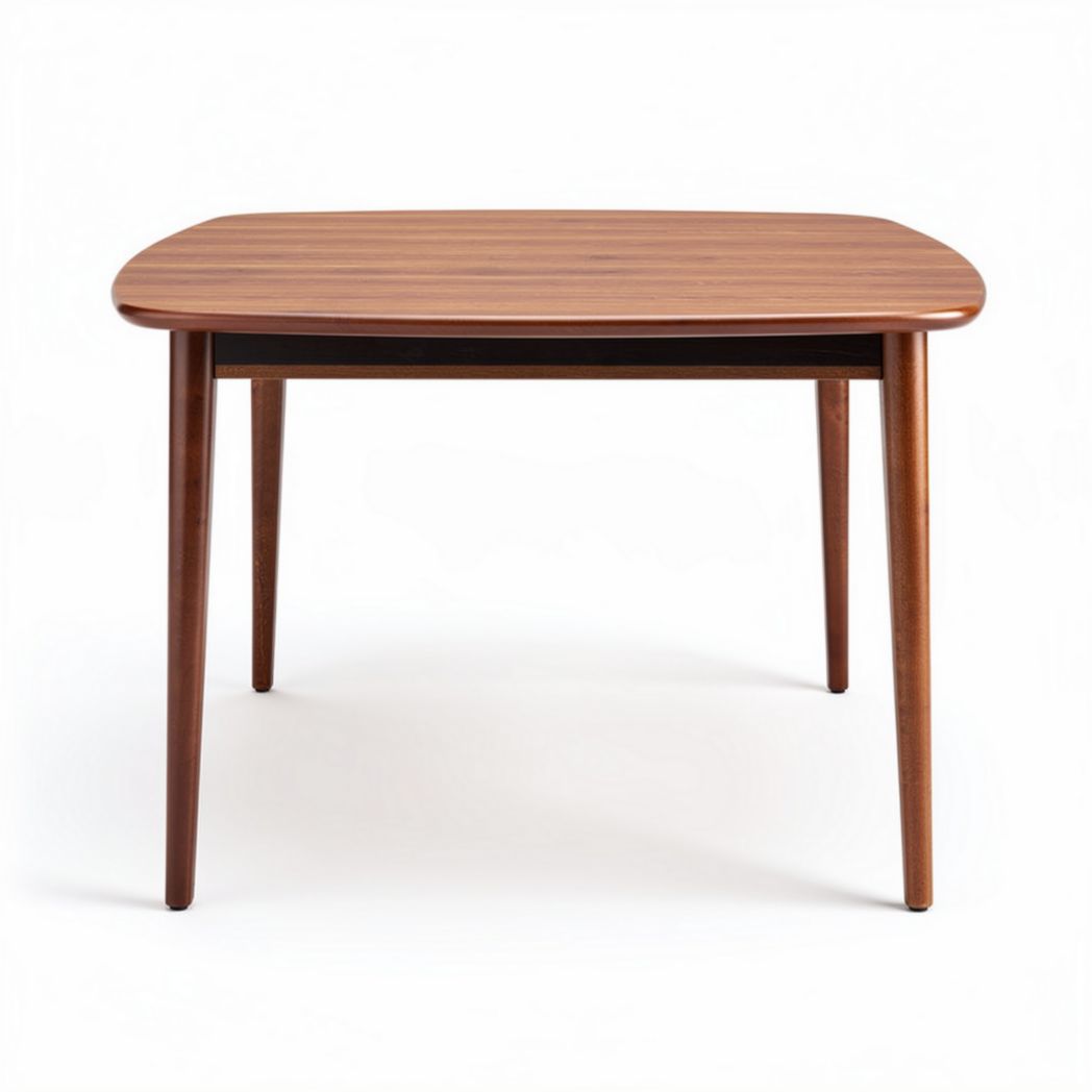 Table rectangulaire en bois naturel 120 x 80 x 75cm pour salle à manger