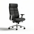 Chaise de bureau ergonomique en tissu gris foncé avec accoudoirs ajustables 60 x 60 x 100cm